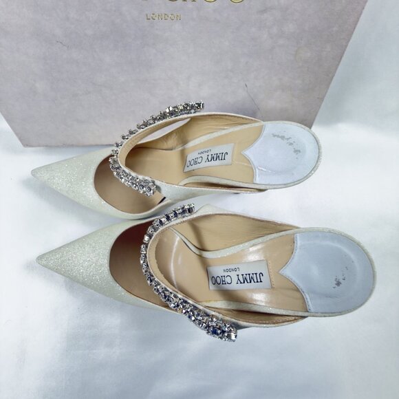 Jimmy Choo Bing 100 Satin Pump - Picture 5 of 14